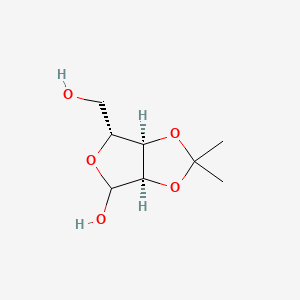molecular formula C8H14O5 B1311682 (3aR,6R,6aR)-6-(hydroxymethyl)-2,2-dimethyltetrahydrofuro[3,4-d][1,3]dioxol-4-ol CAS No. 4099-88-1