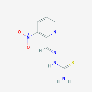 molecular formula C7H7N5O2S B1311684 (E)-2-((3-Nitropyridin-2-yl)methylene)hydrazinecarbothioamide CAS No. 200933-26-2
