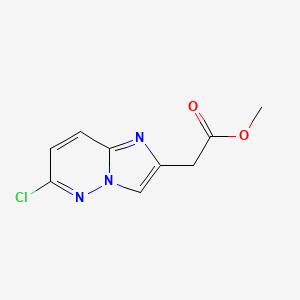 molecular formula C9H8ClN3O2 B1311685 Methyl 6-chloro-imidazo[1,2-B]pyridazine-2-acetate CAS No. 215531-00-3