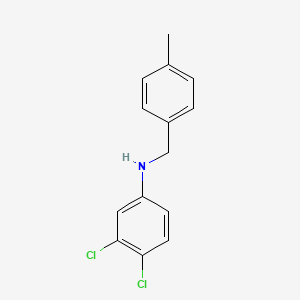 molecular formula C14H13Cl2N B1311688 3,4-Dichloro-N-(4-methylbenzyl)aniline CAS No. 183861-02-1