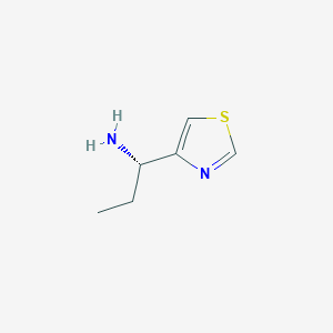 molecular formula C6H10N2S B13116906 (S)-1-(Thiazol-4-yl)propan-1-amine 