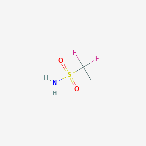 molecular formula C2H5F2NO2S B13116997 1,1-Difluoroethanesulfonamide CAS No. 1821384-86-4