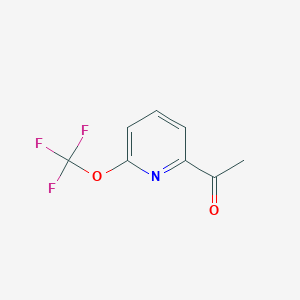 molecular formula C8H6F3NO2 B13117006 1-(6-(Trifluoromethoxy)pyridin-2-yl)ethan-1-one 