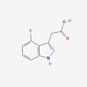 molecular formula C10H8FNO2 B1311711 2-(4-fluoro-1H-indol-3-yl)acetic Acid CAS No. 89434-03-7