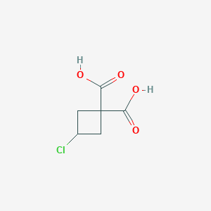B1311712 3-chlorocyclobutane-1,1-dicarboxylic Acid CAS No. 89639-43-0