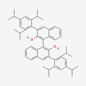molecular formula C50H58O2 B1311715 (S)-3,3'-双(2,4,6-三异丙苯基)-[1,1'-联萘]-2,2'-二醇 CAS No. 908338-44-3
