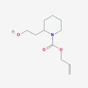 molecular formula C11H19NO3 B1311716 2-(2-Hydroxy-ethyl)-piperidine-1-carboxylic acid allyl ester 