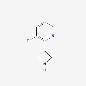 molecular formula C8H9FN2 B13117164 2-(Azetidin-3-yl)-3-fluoropyridine 