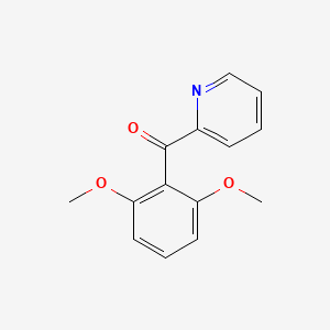 molecular formula C14H13NO3 B1311721 2-(2,6-Dimethoxybenzoyl)pyridine CAS No. 52856-16-3