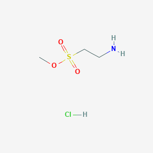 molecular formula C3H10ClNO3S B13117280 Methyl2-aminoethane-1-sulfonatehydrochloride 
