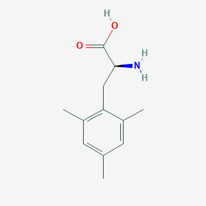 molecular formula C12H17NO2 B131173 (2S)-2-Amino-3-(2,4,6-trimethylphenyl)propanoic acid CAS No. 146277-47-6