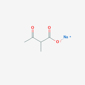 molecular formula C5H7NaO3 B13117330 Methylacetoacetatesodiumsalt 