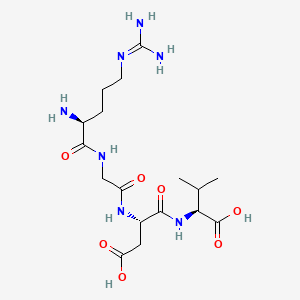 molecular formula C17H31N7O7 B1311734 Arginyl-glycyl-aspartyl-valine CAS No. 93674-99-8