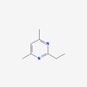 molecular formula C8H12N2 B13117527 2-Ethyl-4,6-dimethylpyrimidine 