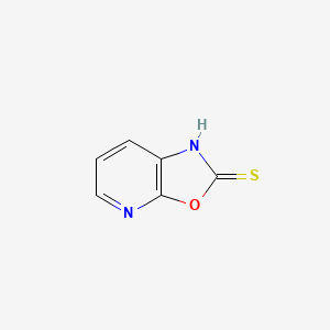 molecular formula C6H4N2OS B1311753 噁唑并[5,4-b]吡啶-2(1H)-硫酮 CAS No. 169205-99-6