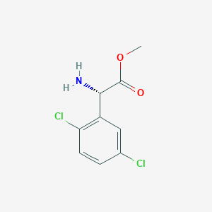 molecular formula C9H9Cl2NO2 B13117537 Methyl(s)-2-amino-2-(2,5-dichlorophenyl)acetatehydrochloride 