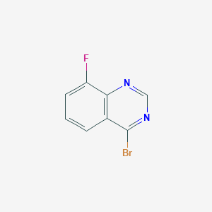 molecular formula C8H4BrFN2 B13117545 4-Bromo-8-fluoroquinazoline 