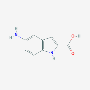 molecular formula C9H8N2O2 B131176 5-amino-1H-indole-2-carboxylic acid CAS No. 152213-40-6