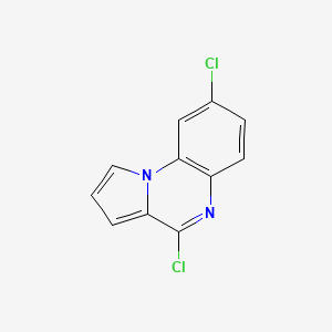 molecular formula C11H6Cl2N2 B13117615 4,8-Dichloropyrrolo[1,2-a]quinoxaline 