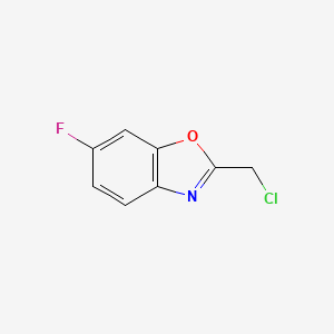 molecular formula C8H5ClFNO B1311767 2-(Chloromethyl)-6-fluoro-1,3-benzoxazole CAS No. 143708-36-5