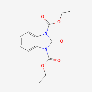 molecular formula C13H14N2O5 B1311779 diethyl 2-oxo-1H-1,3-benzimidazole-1,3(2H)-dicarboxylate CAS No. 161468-57-1