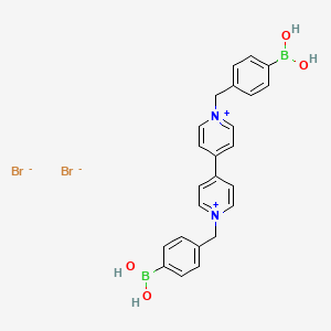 molecular formula C24H24B2Br2N2O4 B1311783 1,1'-Bis(4-boronobenzyl)-[4,4'-bipyridine]-1,1'-diium bromide CAS No. 436853-30-4