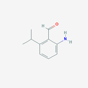 molecular formula C10H13NO B13117840 2-Amino-6-isopropylbenzaldehyde 