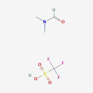 molecular formula C4H8F3NO4S B13117952 N,N-Dimethylformamidetrifluoromethanesulfonate 