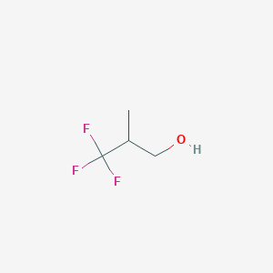 molecular formula C4H7F3O B1311797 3,3,3-Trifluoro-2-methylpropan-1-ol CAS No. 431-23-2