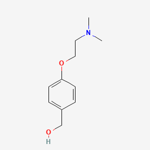 molecular formula C11H17NO2 B1311799 {4-[2-(Dimethylamino)ethoxy]phenyl}methanol CAS No. 131028-54-1