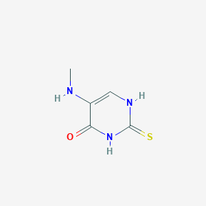 molecular formula C5H7N3OS B13118026 5-(Methylamino)-2-thioxo-2,3-dihydropyrimidin-4(1H)-one 