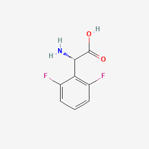 molecular formula C8H7F2NO2 B13118034 (S)-2-Amino-2-(2,6-difluorophenyl)aceticacid 