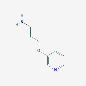 molecular formula C8H12N2O B1311821 3-(吡啶-3-氧基)丙-1-胺 CAS No. 112086-55-2