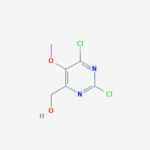 molecular formula C6H6Cl2N2O2 B13118263 (2,6-Dichloro-5-methoxypyrimidin-4-yl)methanol 