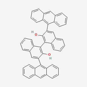 molecular formula C48H30O2 B1311834 (S)-3,3'-DI(Anthracen-9-YL)-1,1'-binaphthyl-2,2'-diol CAS No. 361342-49-6
