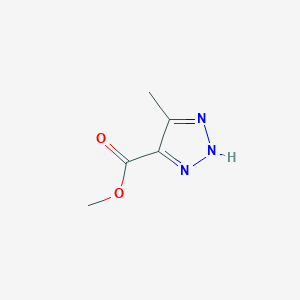 molecular formula C5H7N3O2 B1311835 5-甲基-1H-1,2,3-三唑-4-羧酸甲酯 CAS No. 60419-70-7