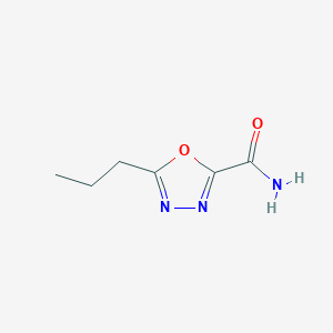 molecular formula C6H9N3O2 B13118352 5-Propyl-1,3,4-oxadiazole-2-carboxamide CAS No. 99367-46-1