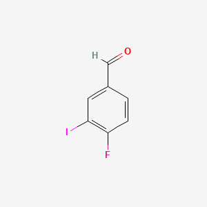 molecular formula C7H4FIO B1311838 4-氟-3-碘苯甲醛 CAS No. 227609-88-3