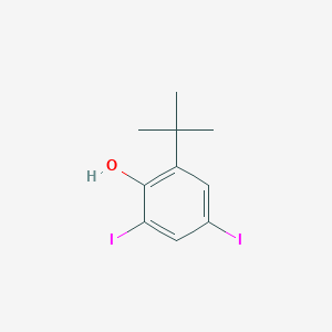 molecular formula C10H12I2O B1311839 2-(叔丁基)-4,6-二碘酚 CAS No. 60803-26-1