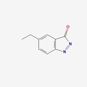 molecular formula C9H8N2O B13118401 5-Ethyl-3H-indazol-3-one 