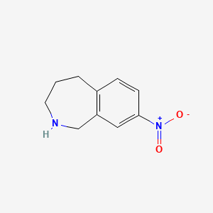 molecular formula C10H12N2O2 B1311842 8-硝基-2,3,4,5-四氢-1H-苯并[c]氮杂卓 CAS No. 223915-75-1