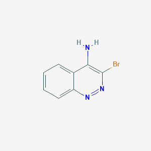 molecular formula C8H6BrN3 B13118513 3-Bromocinnolin-4-amine 