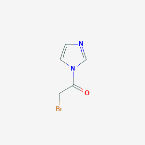 molecular formula C5H5BrN2O B13118564 2-Bromo-1-(1H-imidazol-1-yl)ethanone 