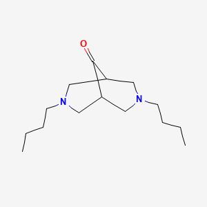 molecular formula C15H28N2O B1311857 3,7-二丁基-3,7-二氮杂双环[3.3.1]壬烷-9-酮 CAS No. 85928-06-9