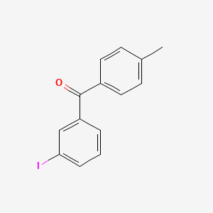molecular formula C14H11IO B1311859 3-碘-4'-甲基二苯甲酮 CAS No. 107622-31-1