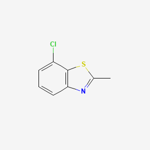 molecular formula C8H6ClNS B1311867 7-Chloro-2-methylbenzothiazole CAS No. 4146-25-2