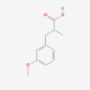 B1311871 3-(3-Methoxyphenyl)-2-methylpropanoic acid CAS No. 61227-51-8