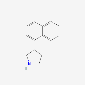 molecular formula C14H15N B1311873 3-(1-Naphthyl)pyrrolidine 