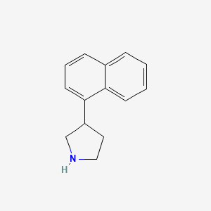 molecular formula C14H15N B1311873 3-(1-Naphthyl)pyrrolidine CAS No. 178483-14-2