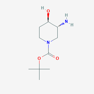 molecular formula C10H20N2O3 B1311876 trans-3-Amino-1-boc-4-hydroxypiperidine CAS No. 1523530-23-5